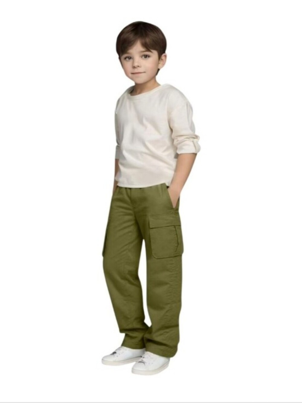 Cat & Jack Kids  Olive Cargo Pants for Boys